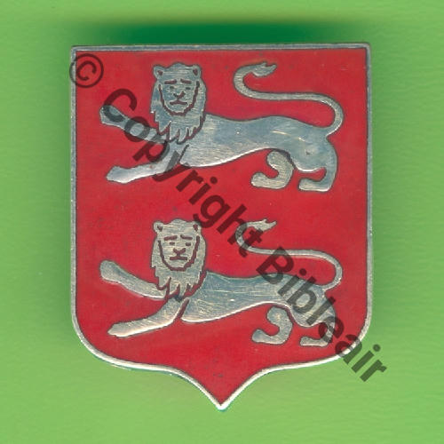 A1047NH 1942 GC.3 NORMANDIE  Mle DAMAS Argent dore RETIRAGE EMAIL No005 Eping bascule bijoutier Dos lisse irreg Src.Y.GENTY 30Eur05.22 OFF TRAD 